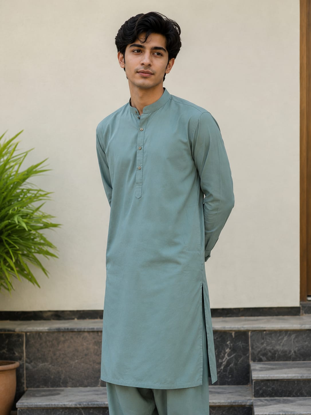 Royal Sage Boski Suit