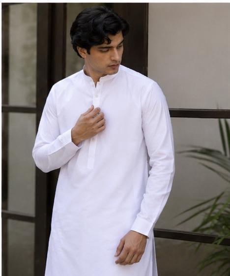 Royal White Cotton Suit