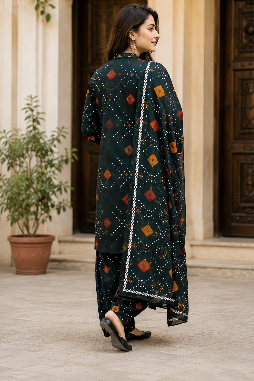 Emerald Bandhani