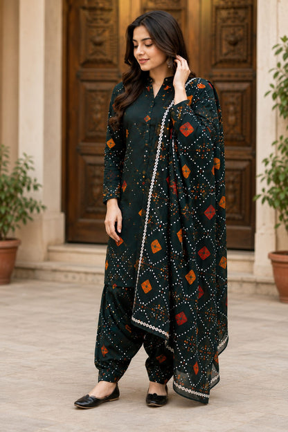 Emerald Bandhani